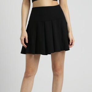 Forever 21 Black Pleated A Line Skirt